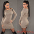 Long Sleeve Off Shoulder Jumper Dress