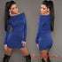 Long Sleeve Off Shoulder Jumper Dress