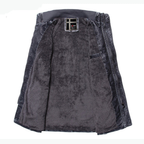 Faux Leather Trench Coat