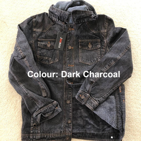 Denim Fleece Lined Jacket
