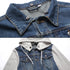 Lightweight Denim Jacket Fleece Sleeves