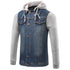 Lightweight Denim Jacket Fleece Sleeves