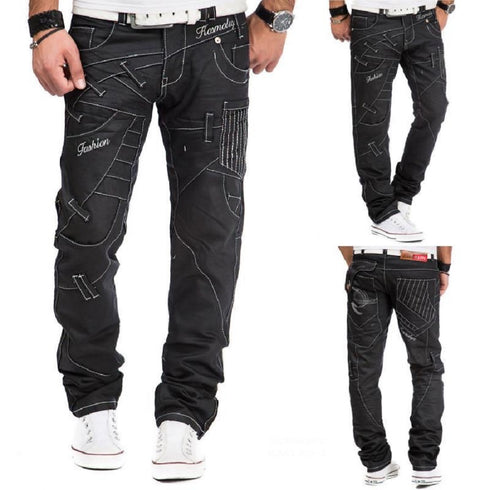 Kosmo Lupo Black Jeans - KM130-1
