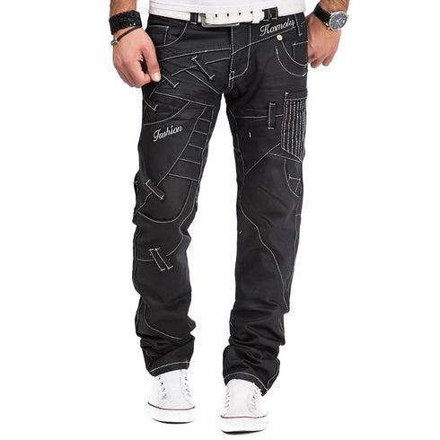 Kosmo Lupo Black Jeans - KM130-1