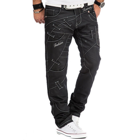 Kosmo Lupo Black Jeans - KM130-1