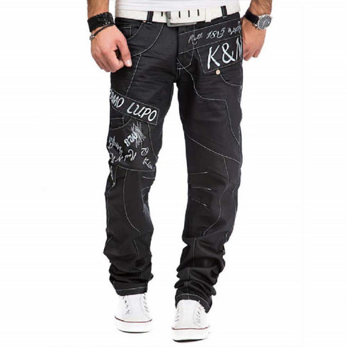 Kosmo Lupo Black Jeans - KM322-1