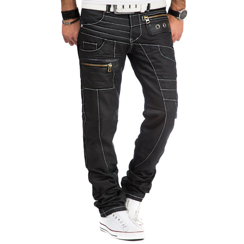 Kosmo Lupo Black Jeans - KM012-1