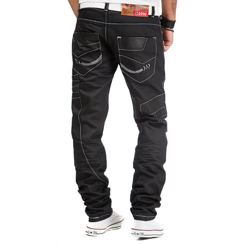 Kosmo Lupo Black Jeans - KM012-1