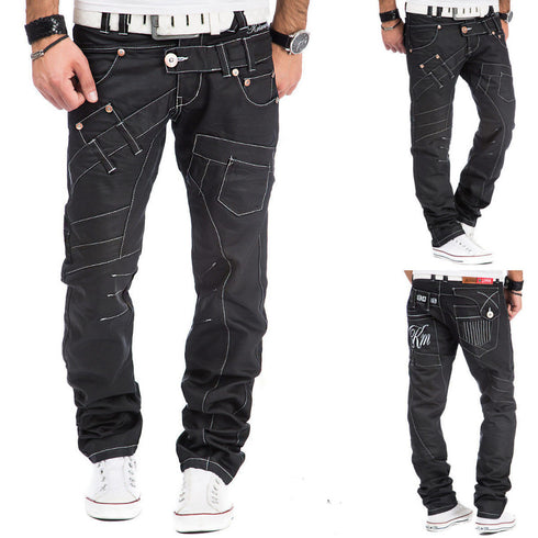 Kosmo Lupo Black Jeans - KM030-1