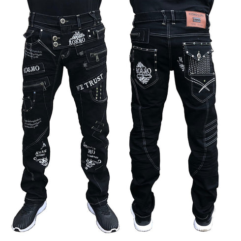 Kosmo Lupo Black Jeans KM051-1
