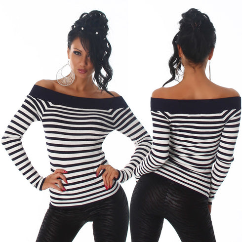 Long Sleeve Off Shoulder Jumper