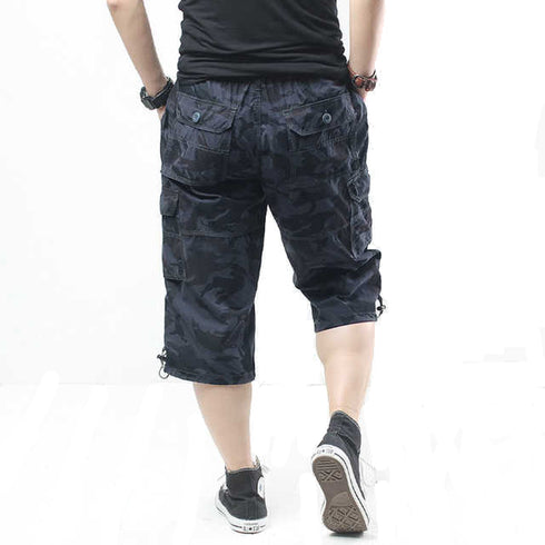 Camouflage Cargo Long Shorts