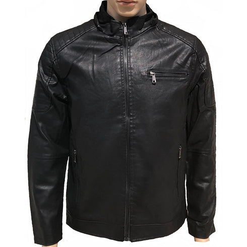 Faux Leather Biker Jacket