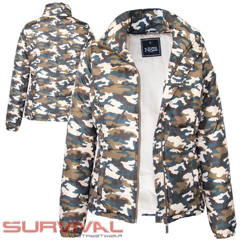 Puffer Camouflage Jacket