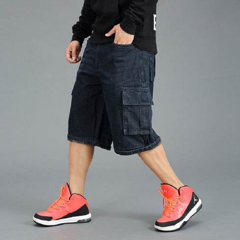 Cargo Denim Walk Shorts