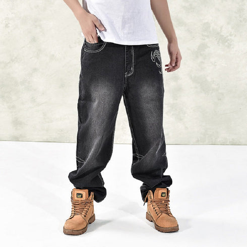 Black Washed Jeans Designer Denim Pants