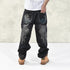 Black Washed Jeans Designer Denim Pants