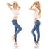 Girl Vivi Blue Skinny Low Rise Jeans - 817C