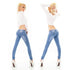 Girl Vivi Blue Skinny Low Rise Jeans - 815F
