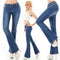 Hello Miss Flare Cut Jeans Blue Washed - 914
