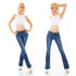 Hello Miss Flare Cut Jeans Blue Washed - 914