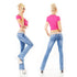 Red Seventy Blue Bootcut Jeans Low Rise - WT353