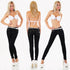 Simply Chic Black Skinny Mid Rise Jeans - D525
