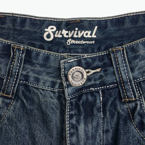 Cargo Denim Blue Walk Shorts