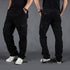 mens black cargo pants relaxed fit