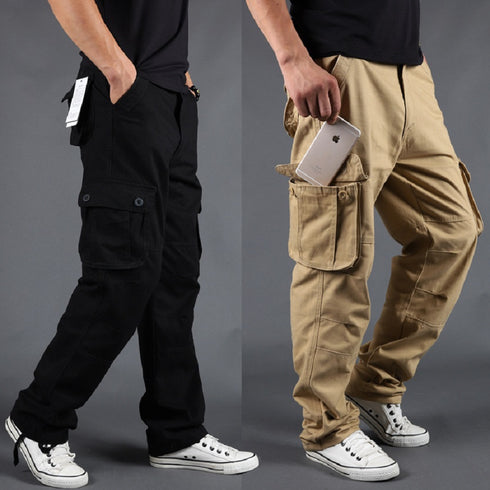 mens cargo pants relaxed fit side