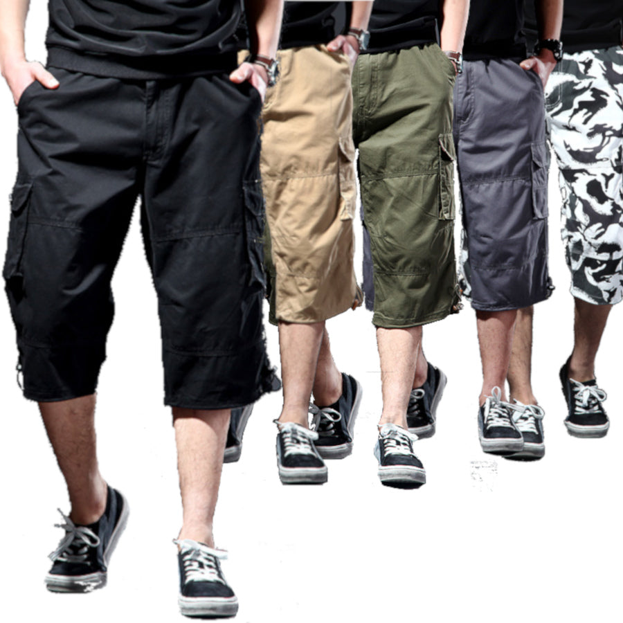 Men knee length cotton army cargo shorts – Midrand Marabastad