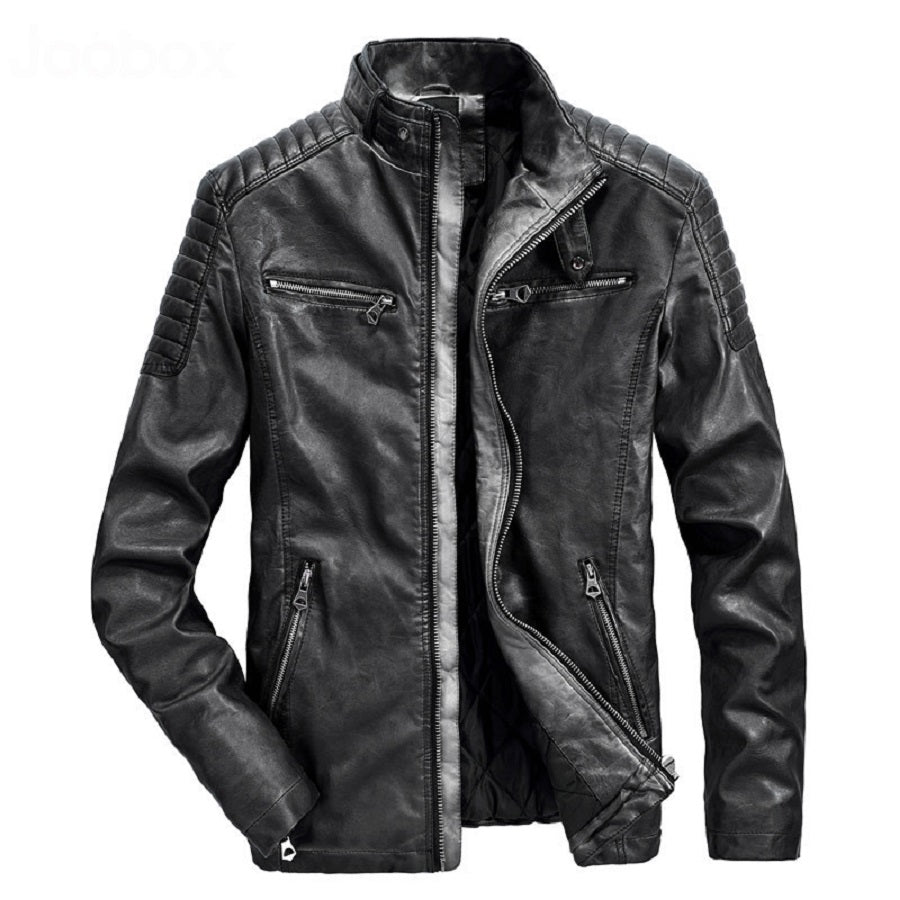 Faux Leather Lined Biker Jacket – Survival Streetwear